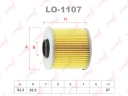 Фильтр масляный LYNXauto LO-1107