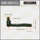 Наконечник рулевой тяги Masuma ME-3811L