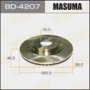 Диск тормозной Masuma BD-4207