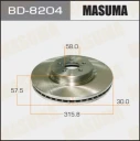 Диск тормозной Masuma BD-8204