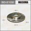 Диск тормозной Masuma BD-2102