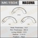Колодки тормозные барабанные Masuma MK-1504