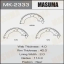 Колодки тормозные барабанные Masuma MK-2333