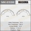 Колодки тормозные барабанные Masuma MK-2338