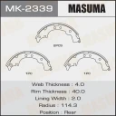 Колодки тормозные барабанные Masuma MK-2339