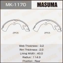 Колодки тормозные барабанные Masuma MK-1170