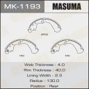 Колодки тормозные барабанные Masuma MK-1193