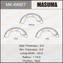 Колодки тормозные барабанные Masuma MK-6687