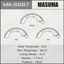 Колодки тормозные барабанные Masuma MK-6687
