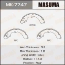 Колодки тормозные барабанные Masuma MK-7747