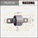 Сайлентблок Masuma RU-518