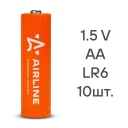 Батерейка Airline LR6/AA LR6|AA щелочная щелочная, 10