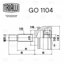 ШРУС наружный TRIALLI GO1104