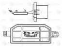 Резистор электровентилятора отопления Ford Focus III (11-)/Transit (13-) Luzar lfr1014