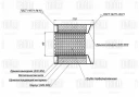 Пламегаситель коллекторный 100/110-55 (нерж. алюм. сталь) TRIALLI ESM 10011055