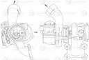 Турбокомпрессор VW Golf (13-)/Polo (10-) 1.4T [CMBA, CXSA] (тип TD025 M2) Luzar LAT 1851