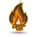 Ароматизатор подвесной для автомобиля AVS Fire Fresh Coffee/Кофе