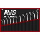 Набор ключей (12 предметов) "AVS" K2N12M (гаечных накидных изогнутых в сумке, 6-32 мм)
