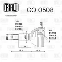 ШРУС наружный TRIALLI GO 0508