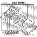 Ремкомплект суппорта тормозного переднего FEBEST 2575-BOXF