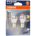 Лампа светодиодная Osram PY21W 12V, 7507DYP-02B, 2 шт