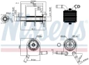 Радиатор масляный двс ford focus ii 1.6i Nissens 90849