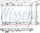 NS67026_РАДИАТОР СИСТЕМЫ ОХЛАЖДЕНИЯ! МКПП\ HYUNDAI SONATA 2.0/2.4/2.5 16V 9 Nissens 67026