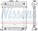 Радиатор системы охлаждения Nissens 62708A