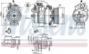 Компрессор кондиционера Nissens 89371