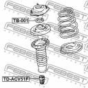 Отбойник переднего амортизатора Febest TDACV51F