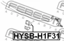 Втулка переднего стабилизатора D31 (арт. HYSBH1F31)