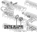 Ремкомплект суппорта тормозного заднего (на одну сторону) (арт. 2675RAPR)