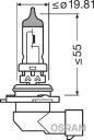 Лампа галогенная Osram 9006NL-HCB