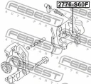 Поршень суппорта тормозного переднего (арт. 2776S60F)