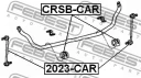 Втулка переднего стабилизатора D26 (арт. CRSBCAR)