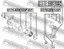 Втулка направляющая суппорта тормозного переднего комплект (арт. 0174ZZE120F)