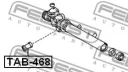 Сайлентблок рулевой рейки (арт. TAB468)