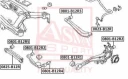 Сайлентблок поперечной тяги Asva 0801-B12R3