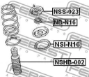 Опора переднего амортизатора (арт. NSS023)
