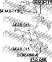 Сайлентблок переднего нижнего рычага (арт. ADAB016)