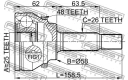 Шрус наружный 25X58X26 (арт. 0110AZT250A48)