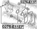 Поршень суппорта тормозного переднего (арт. 0276E11F)