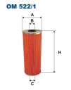 Фильтр масляный Filtron OM522/1