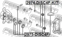 Втулка направляющая суппорта тормозного переднего комплект (арт. 2974DISC4FKIT)