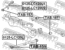 0125-LC120L_рычаг продольный задний нижний!\ Toyota Land Cruiser 120/Prado GRJ120/KDJ120