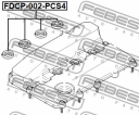 Втулка уплотнительная топливной форсунки (4 шт. в упаковке) Febest FDCP-002-PCS4