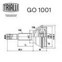 ШРУС для а/м Ford Transit (00-) 2.0 TDCi ABS (наруж.) () Trialli GO 1001