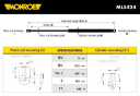 Амортизатор крышки багажника OPEL: VECTRA B UNIVERSAL 1.6i/1.7TD/1.8i/2.0Di/2.0DTi/2.0i/2.2DTi/2.5i/