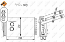 Радиатор отопителя VW Golf 1.4 98-