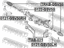 Пыльник рулевой TOYOTA CAMRY 50 2011-2018 Febest TRKB-GSV50